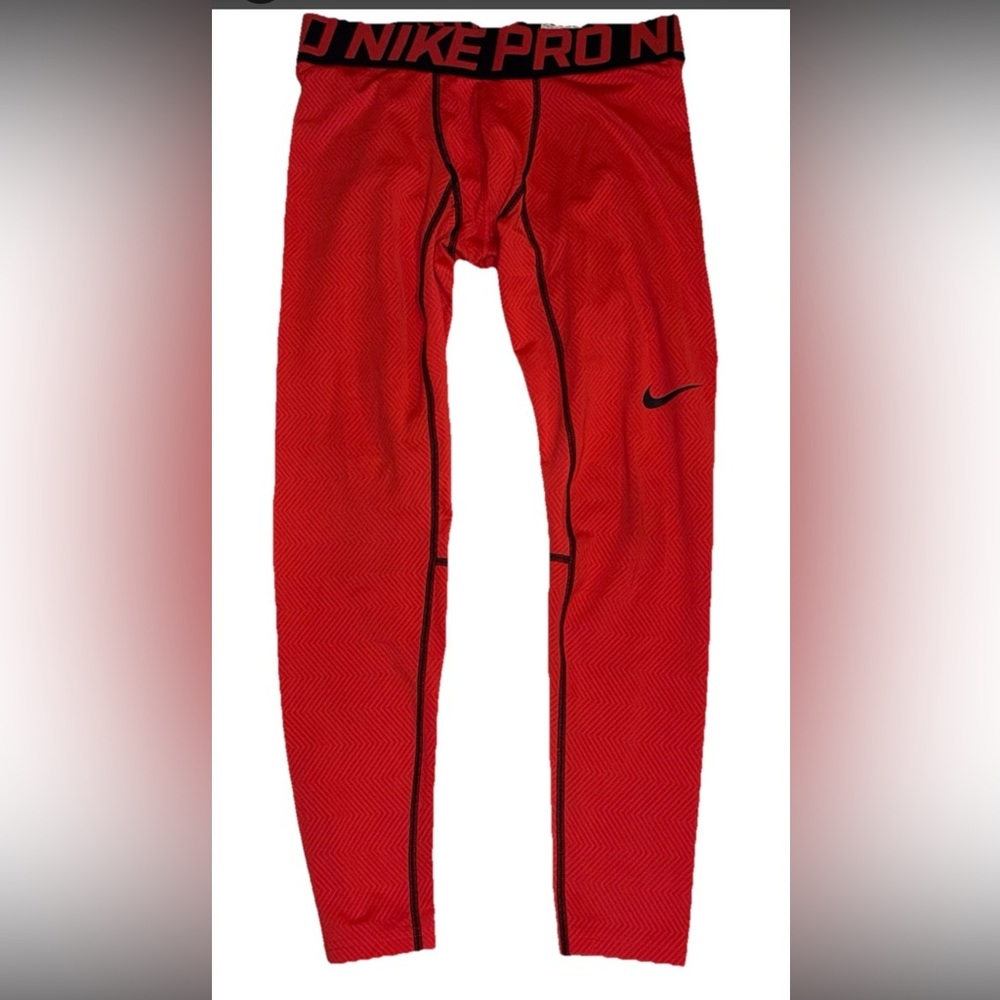 Nike Pro Compression Tights Men’s Size Large NWOT Sun Burst Orange Rare